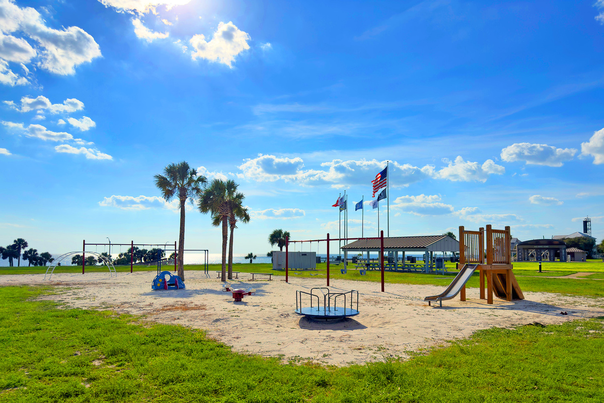 Playground with a view 1 block away.