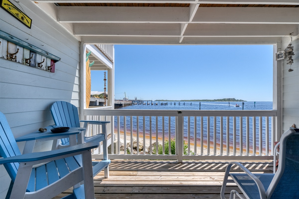 Private Deck overlooking the Gulf