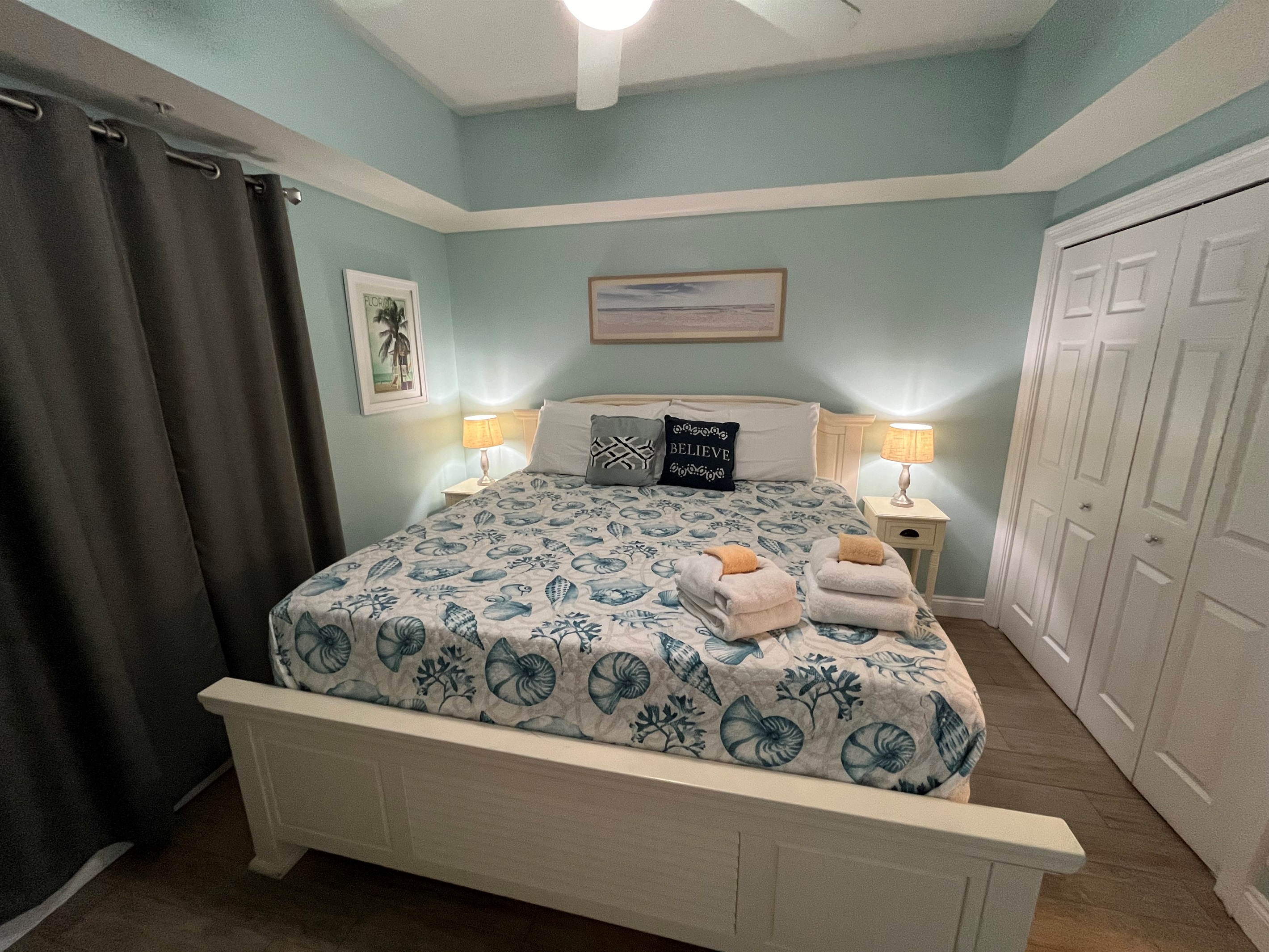 Master suite featuring a plush king bed, ensuite bath and 40" TV to help you relax!