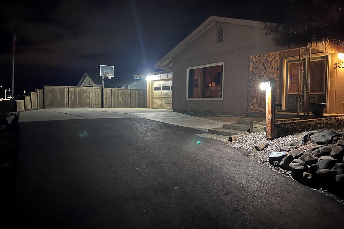 Exterior lighting to front door