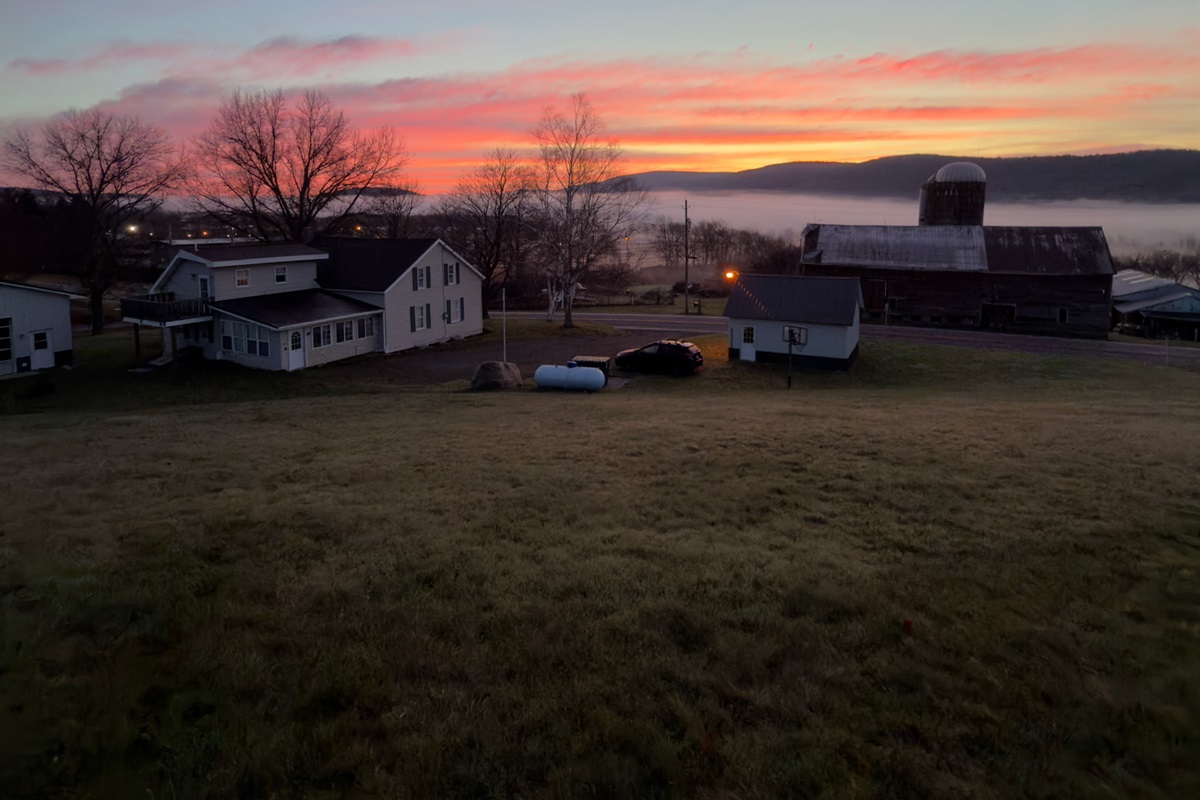 Sunrise at Roundtripper overlooking Cooperstown Dreams Park.