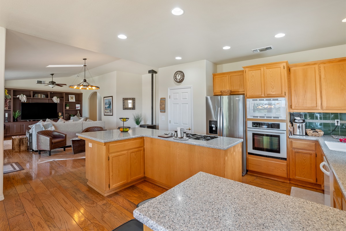 Prepare beautiful meals in the spacious, open floor plan kitchen