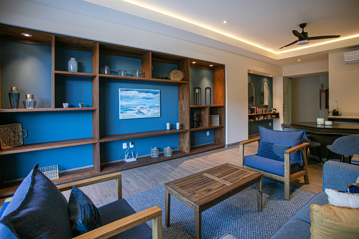 The Hidden Park Library and workspace on the first floor.