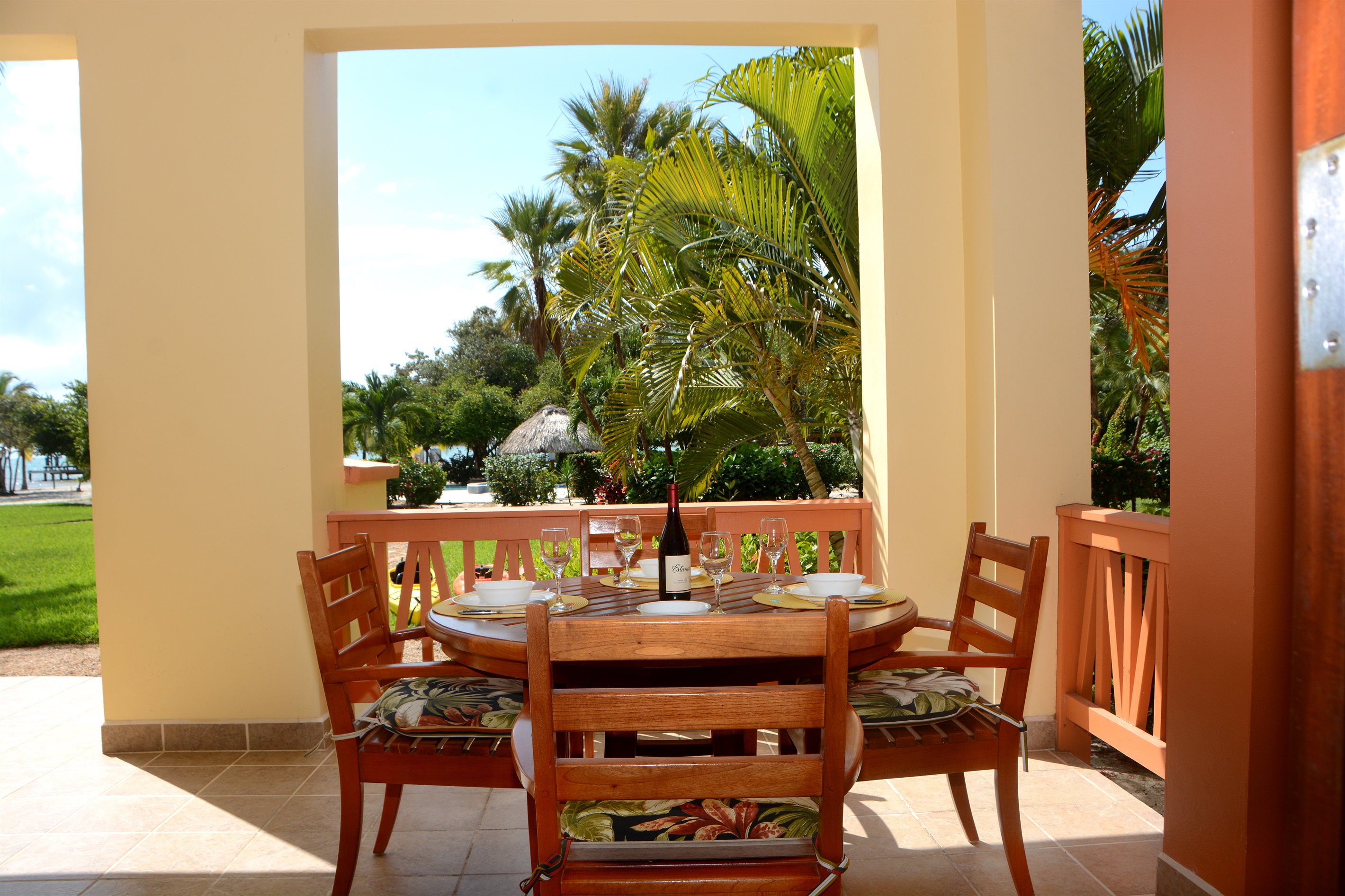 Patio with Garden View
