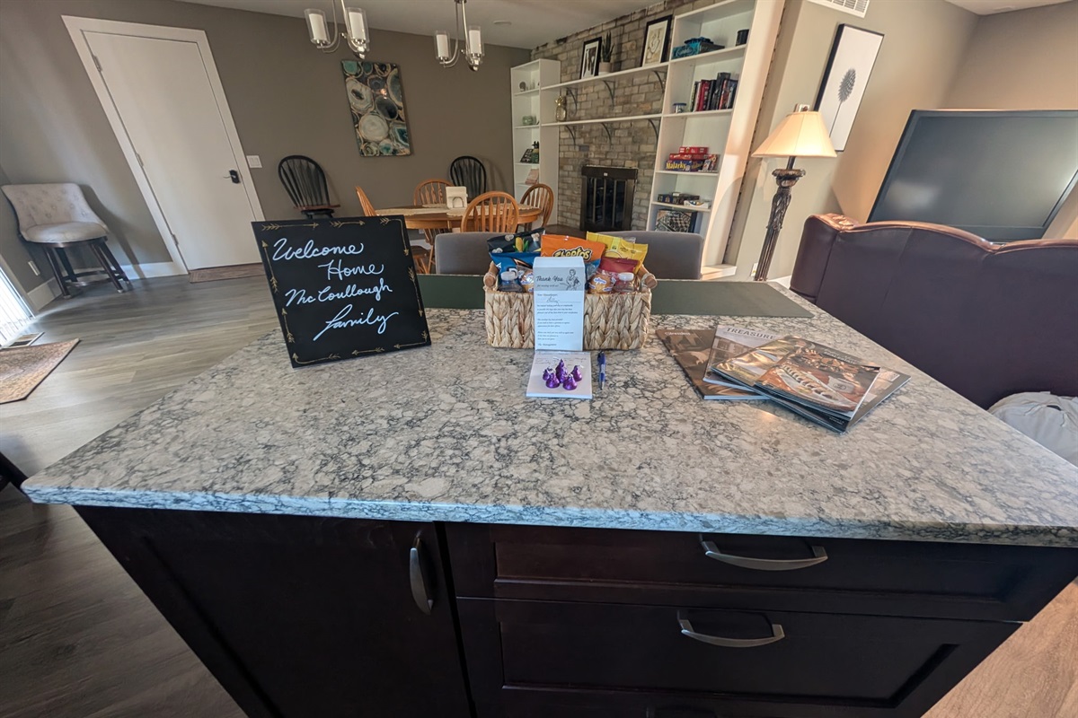 Welcome basket in this single level property