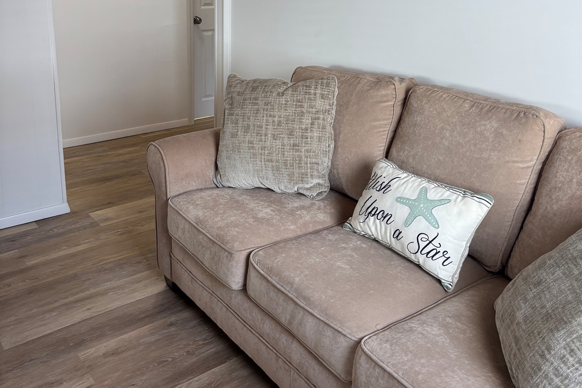 The 2 sofas are both sleeper sofas.
