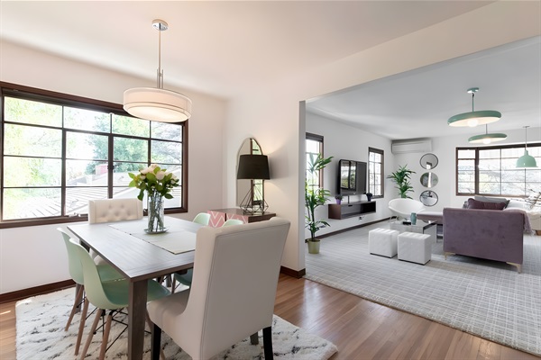 Dining room and family room