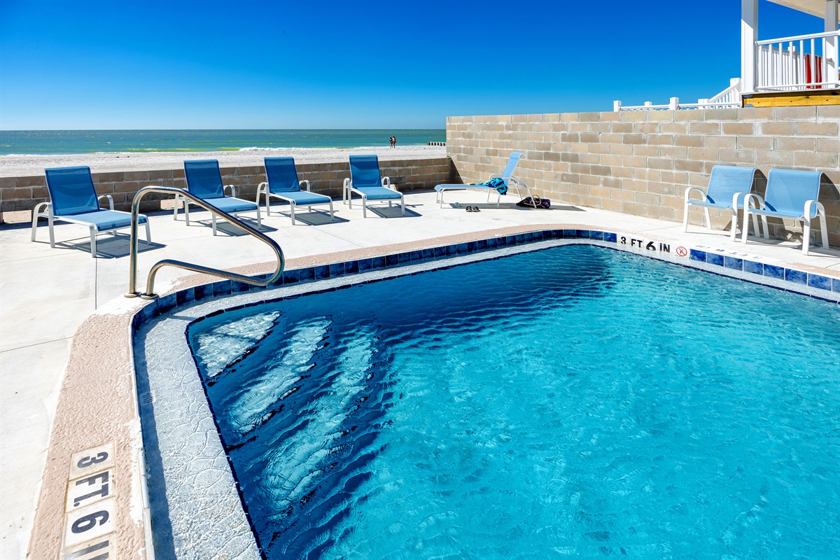 Newly surfaced pool