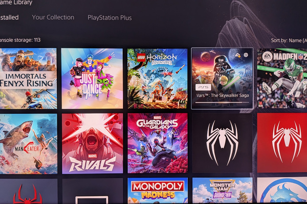 13TB PS5 with 200+ games installed to play instantly, inc: God of War Ragnarök, Spider-Man 2, Hogwarts Legacy, Cyberpunk 2077, Tekken 8, The Last of Us, Just Dance, PAW Patrol, LEGO and many many more. No login required.