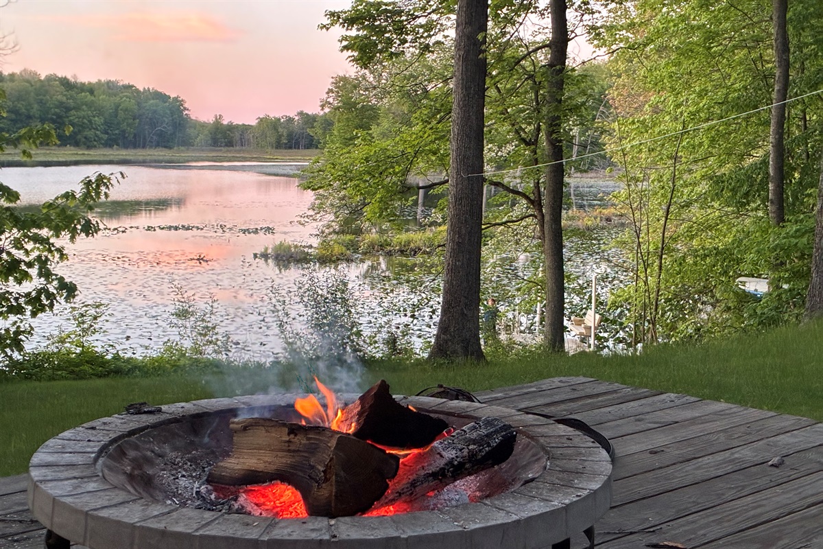 Enjoy a bonfire with friends