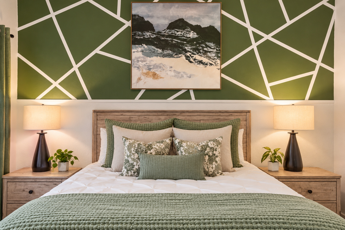 Relax in a bedroom filled with warmth and charm.