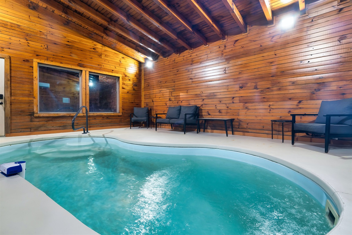 Enjoy a dip on the indoor pool open 365 days a year