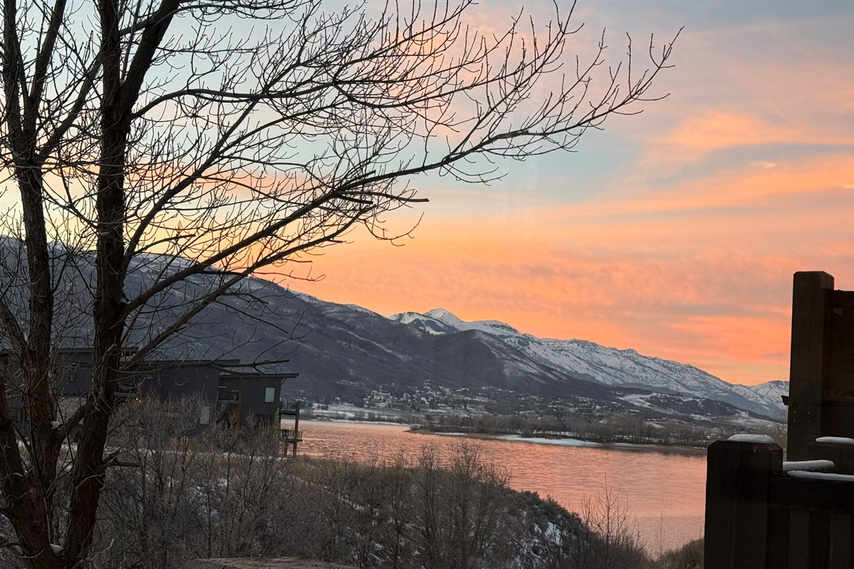 View from Living Room Window of Pineview Reservoir