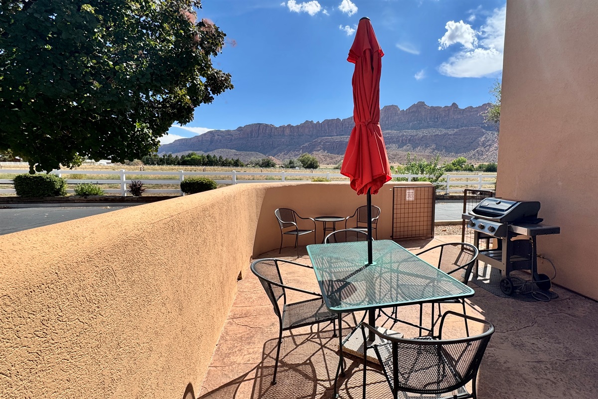 Enjoy the Patio with a Grand View!