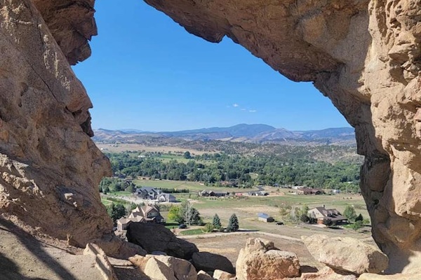 Just a quick 10min drive and you are at Devil's Backbone.  A great hiking, running or biking trail with amazing views, unique rock formations and a keyhole.  There is a daily fee for entrance of just $10