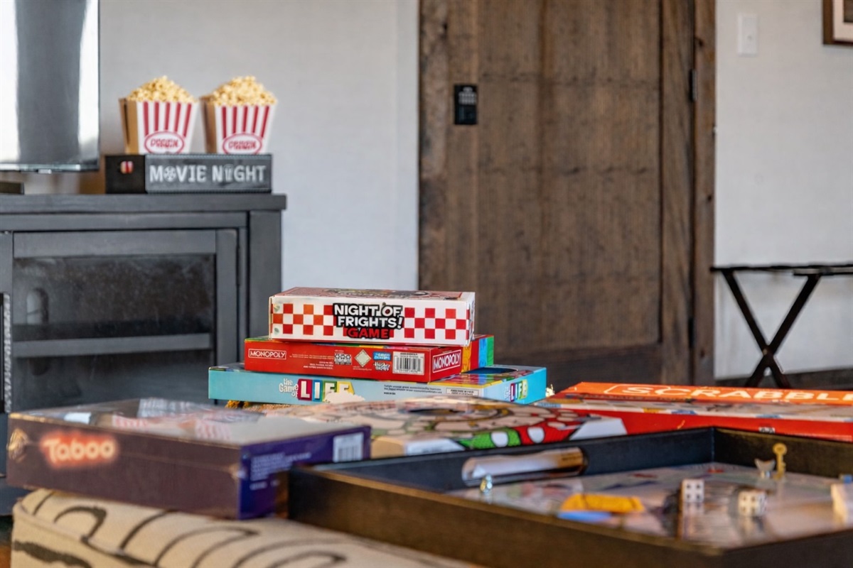 Screen-free fun included, board games provided!