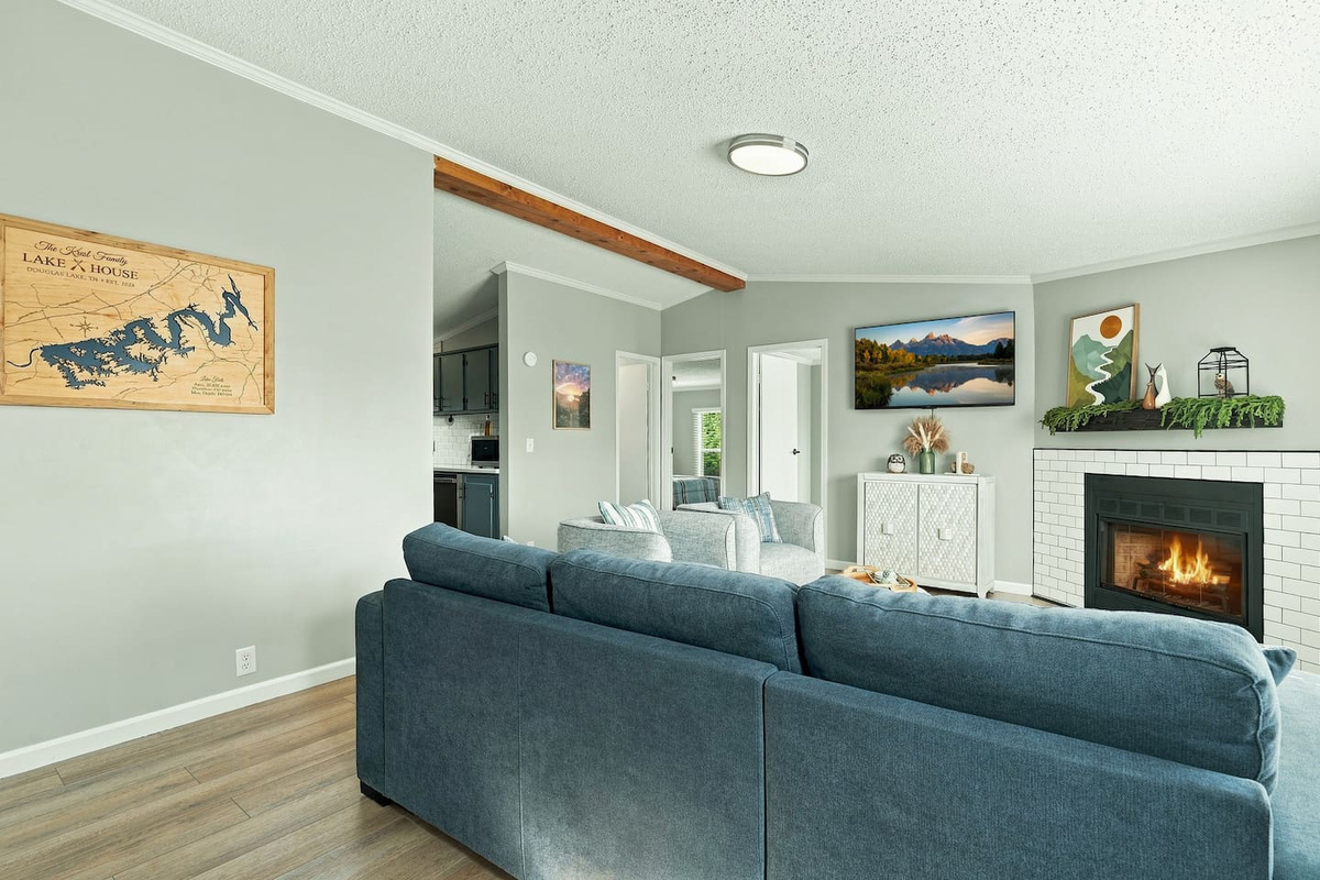 An easy, open layout keeps everyone connected, with the kitchen, living room, and bedrooms all just steps apart.