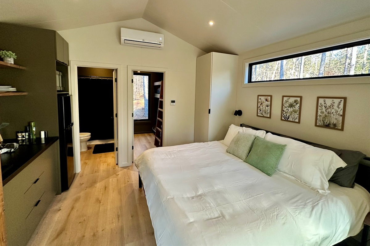 Kitchenette and King Size Bed