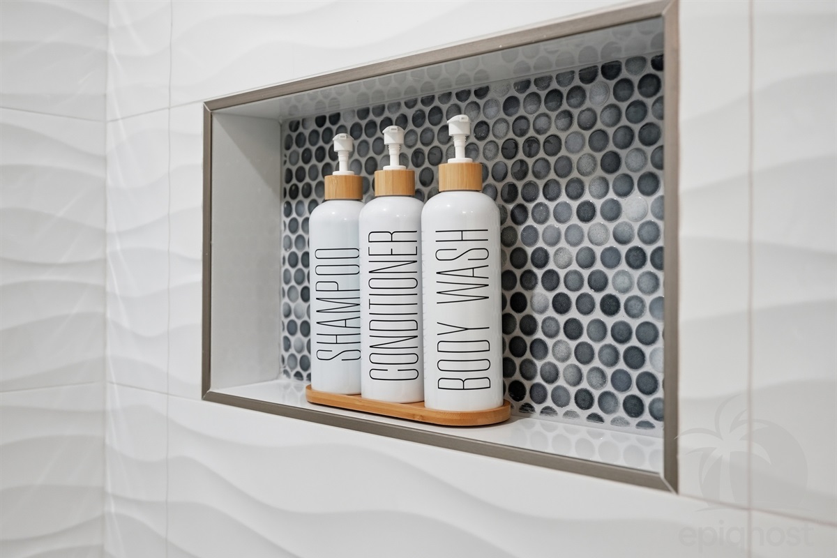 Guest bath toiletries provided