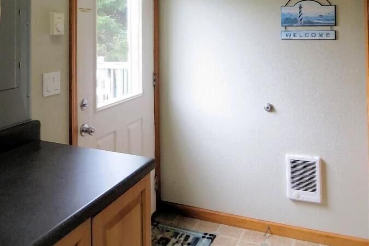 entry way & Laundry room