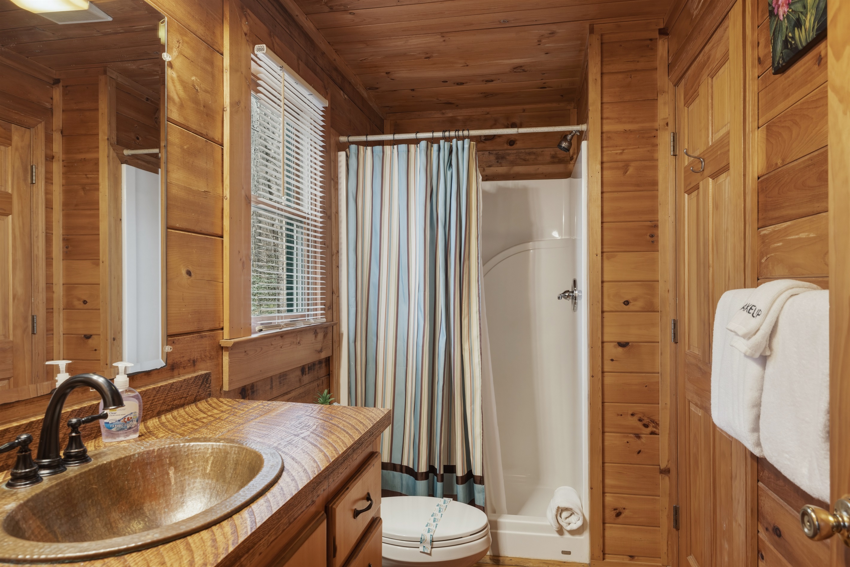 Full bathroom with walk-in shower