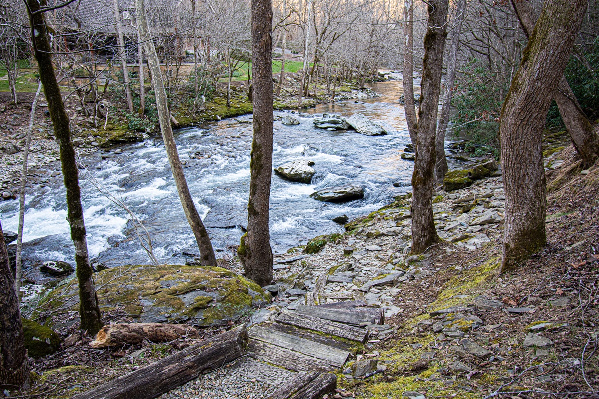 Great view of the rapids from both of the decks.