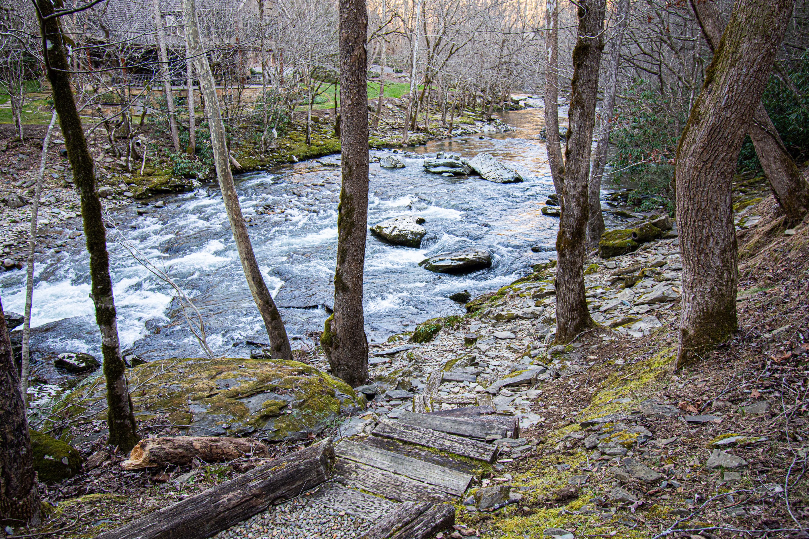 Great view of the rapids from both of the decks.
