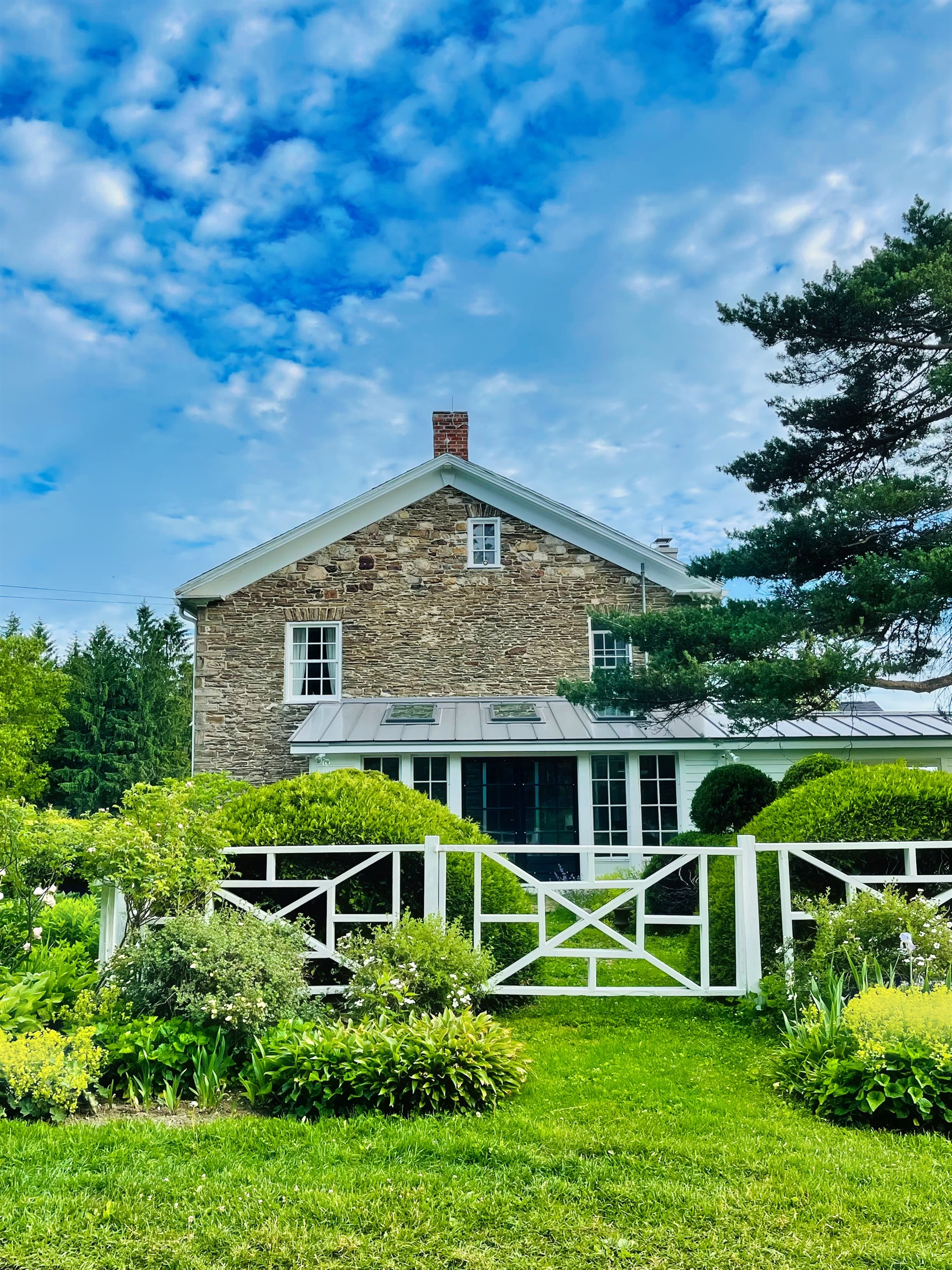 Hawk Field House - lush herb gardens!
