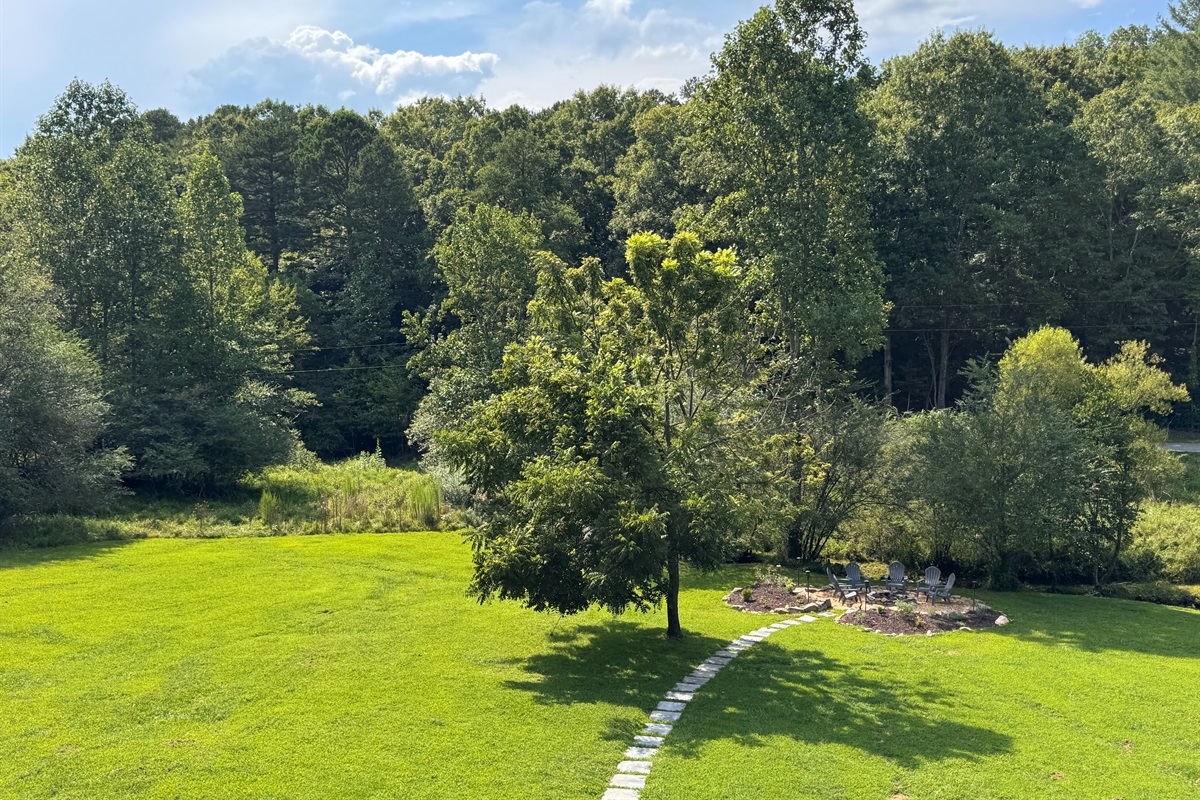 Mitchell Branch Creek and fire pit