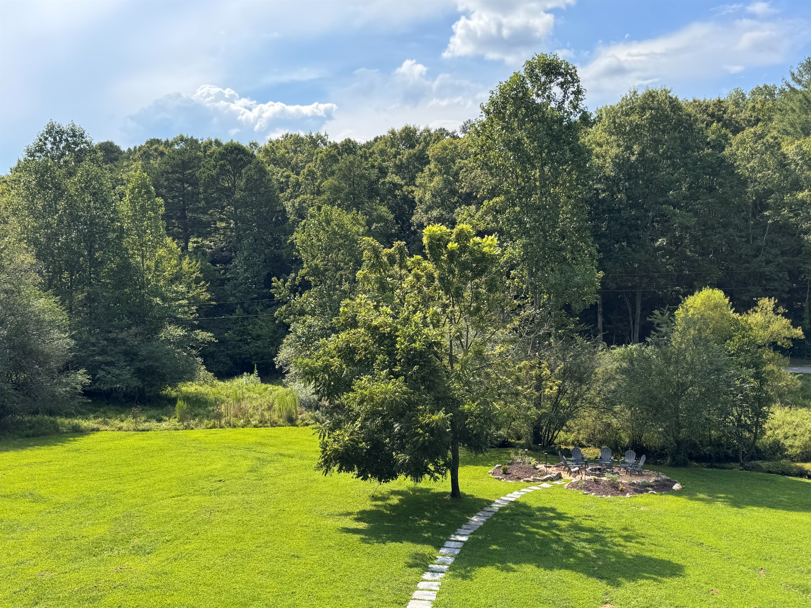 Mitchell Branch Creek and fire pit