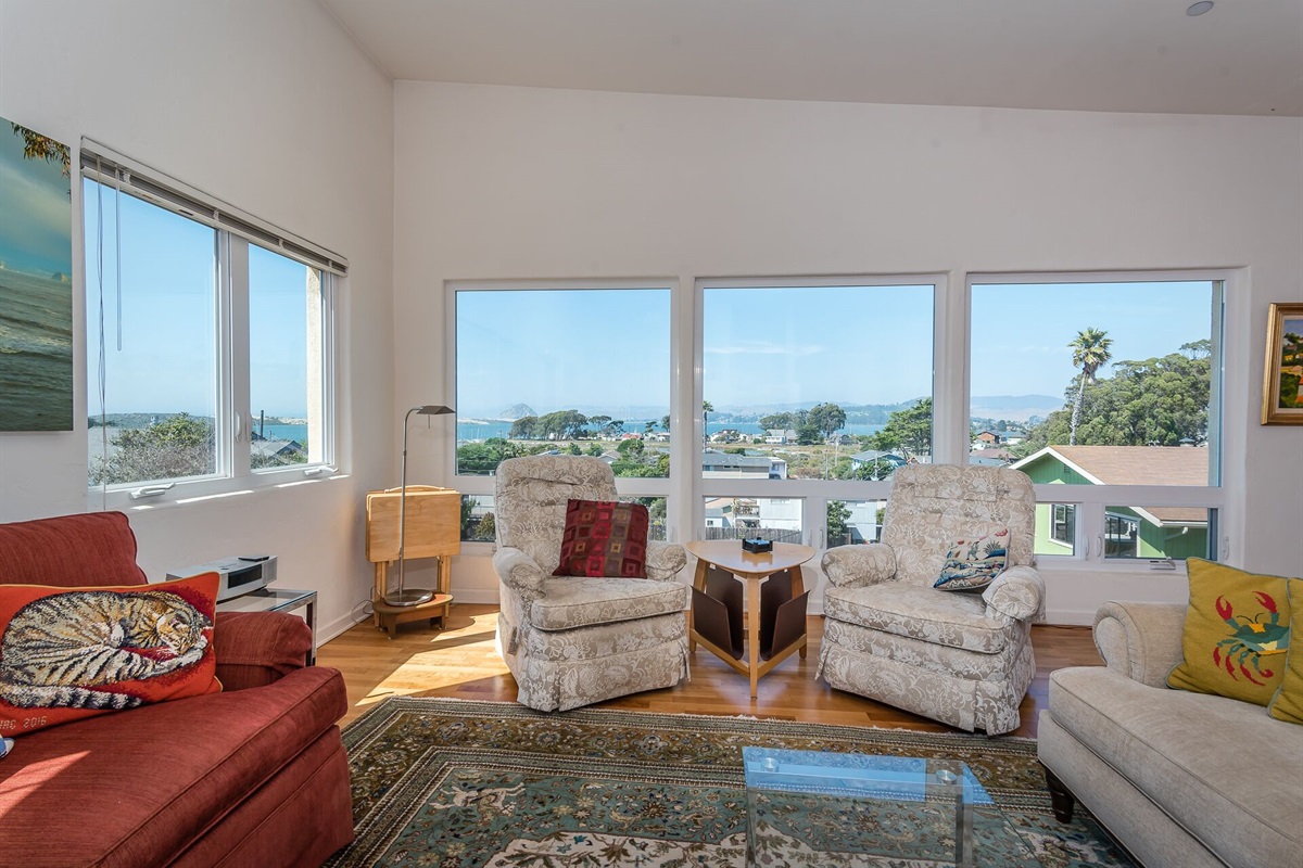 Upstairs living room views