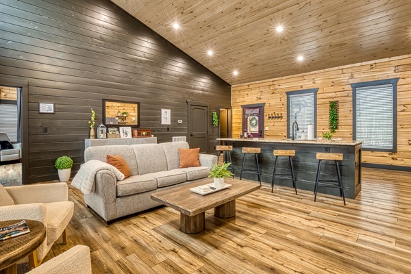 Comfortable queen size sofa bed for extra guests