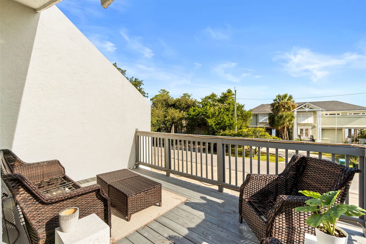 Front Balcony with Lagoon Views