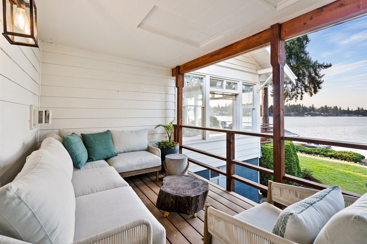 Spend endless hours enjoying the view from the back covered deck.