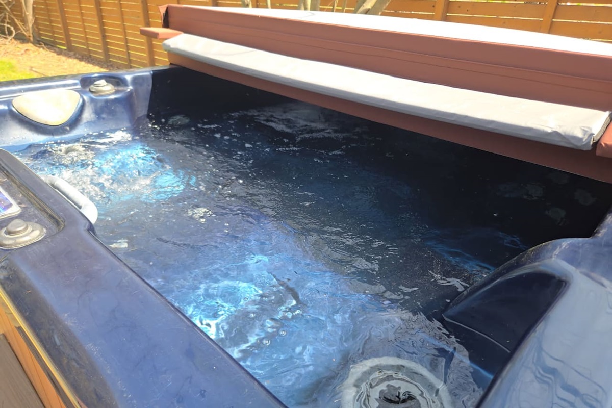 Soak in warm, bubbling comfort with this luxury hot tub—perfect for unwinding after a day exploring Greenville or enjoying a quiet night in.