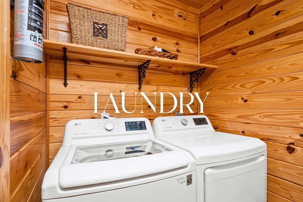 Having a dedicated laundry area on-site makes longer stays more convenient and helps keep everything fresh.