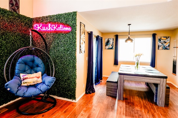 Cozy corner alert: our comfy couch is calling your name. Unwind in style. 🛋️✨