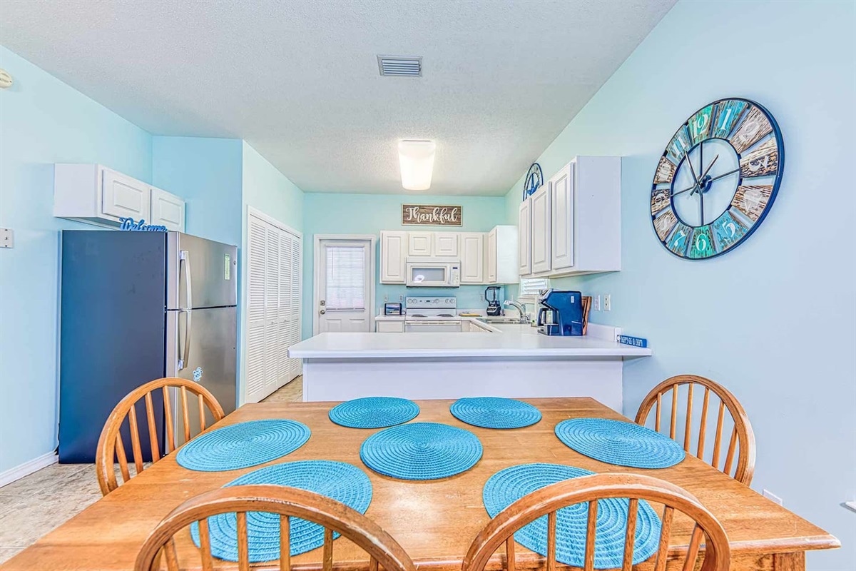 Bright Kitchen: Whip up meals in style with vibrant decor and ample counter space!