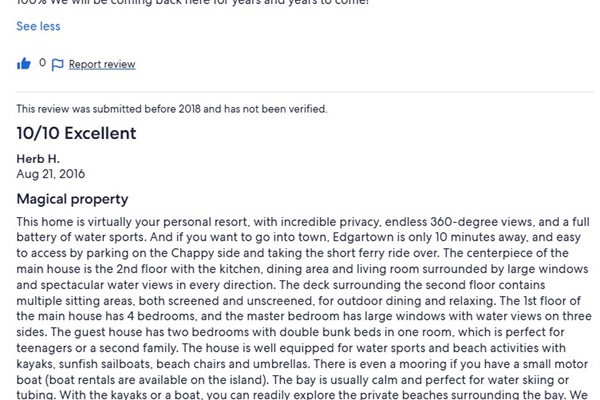 Older Review from another OTA