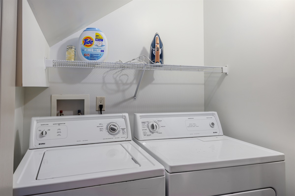 Washer, Dryer, Laundry Detergent
