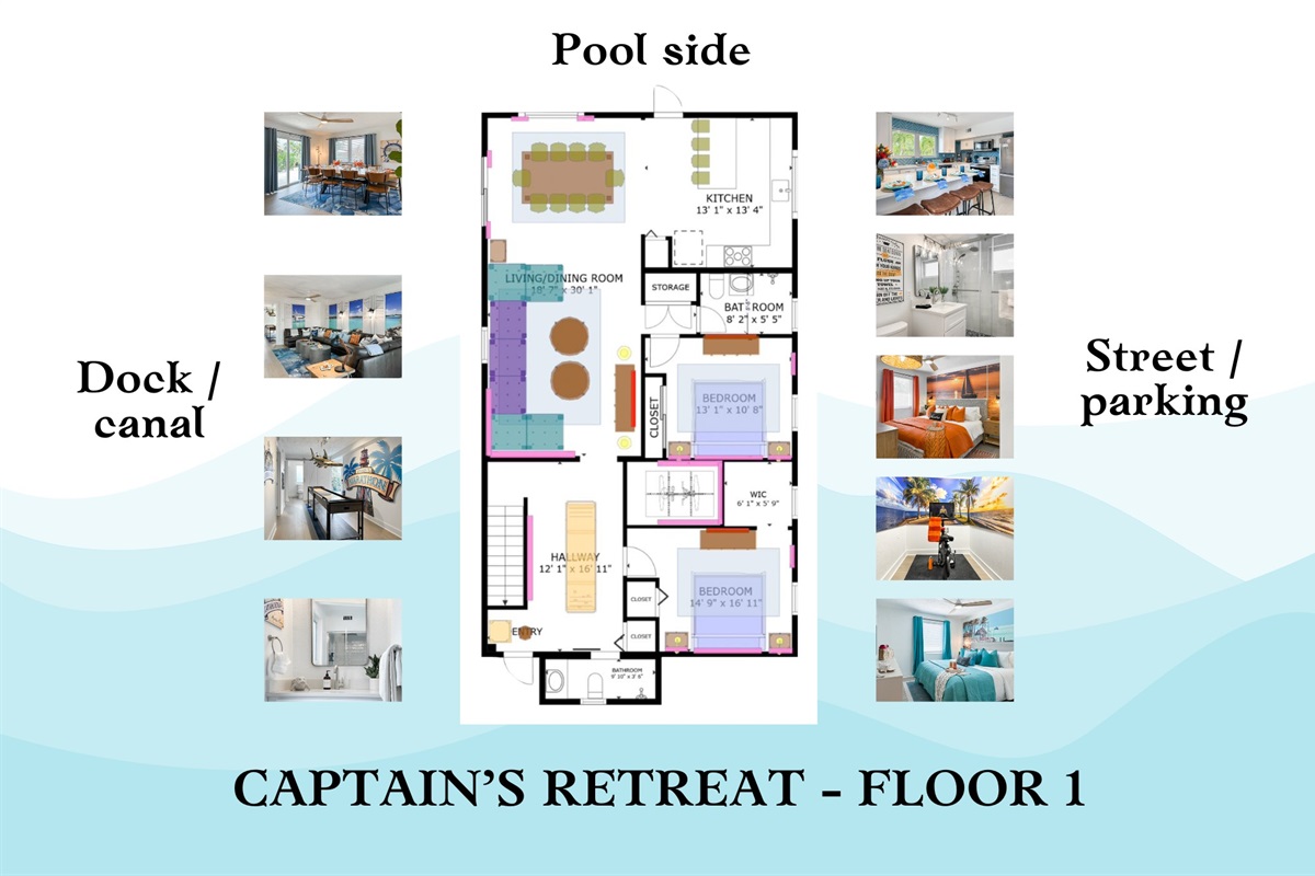 Here's a review of the first floor's layout.