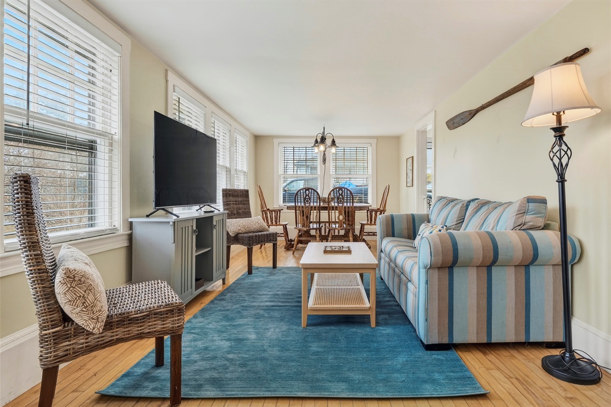 Family room and dining area