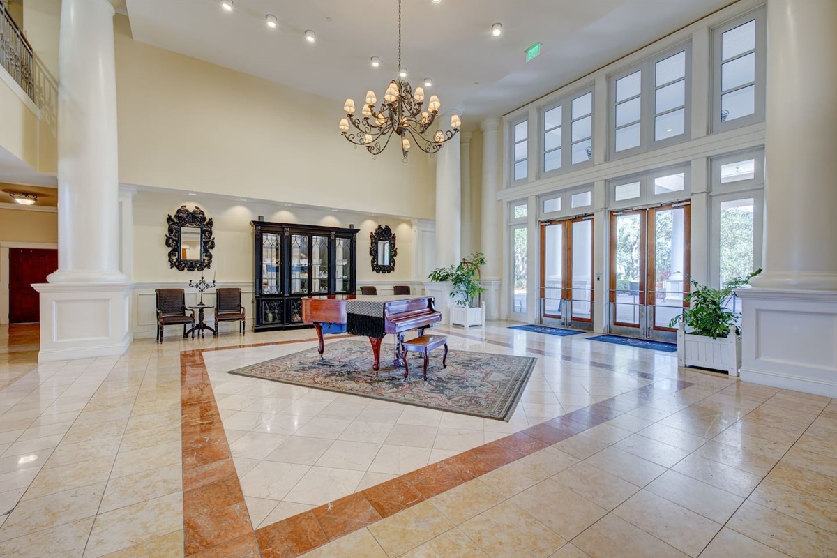 Lobby area as you enter The Grand complex.