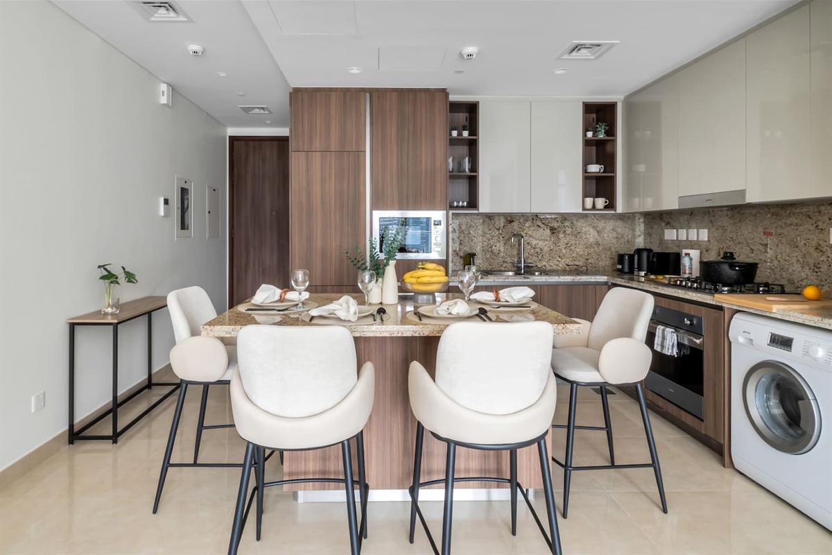 Gather for memorable meals in this elegant dining space
