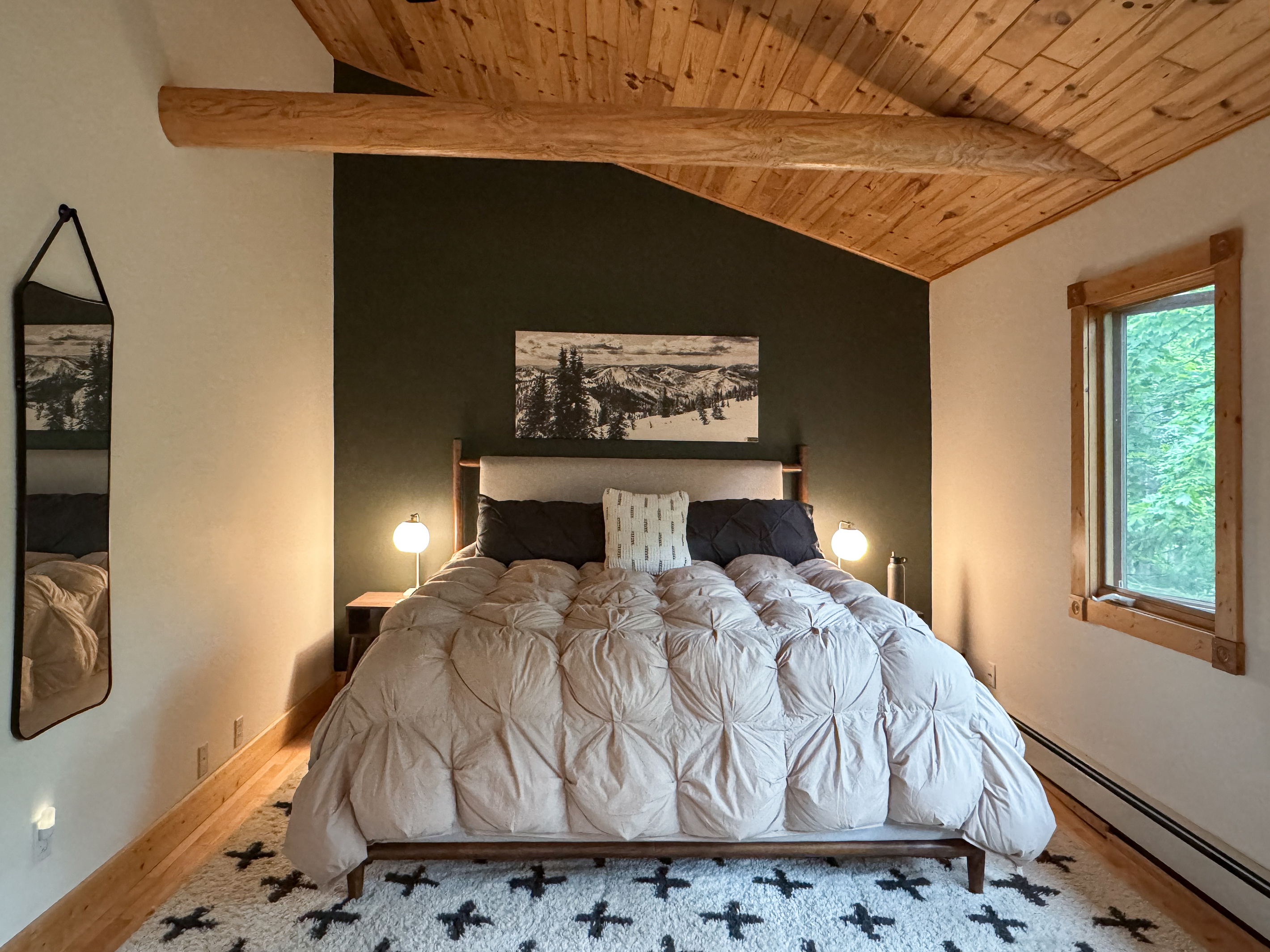 Primary Bedroom with Wooded Views