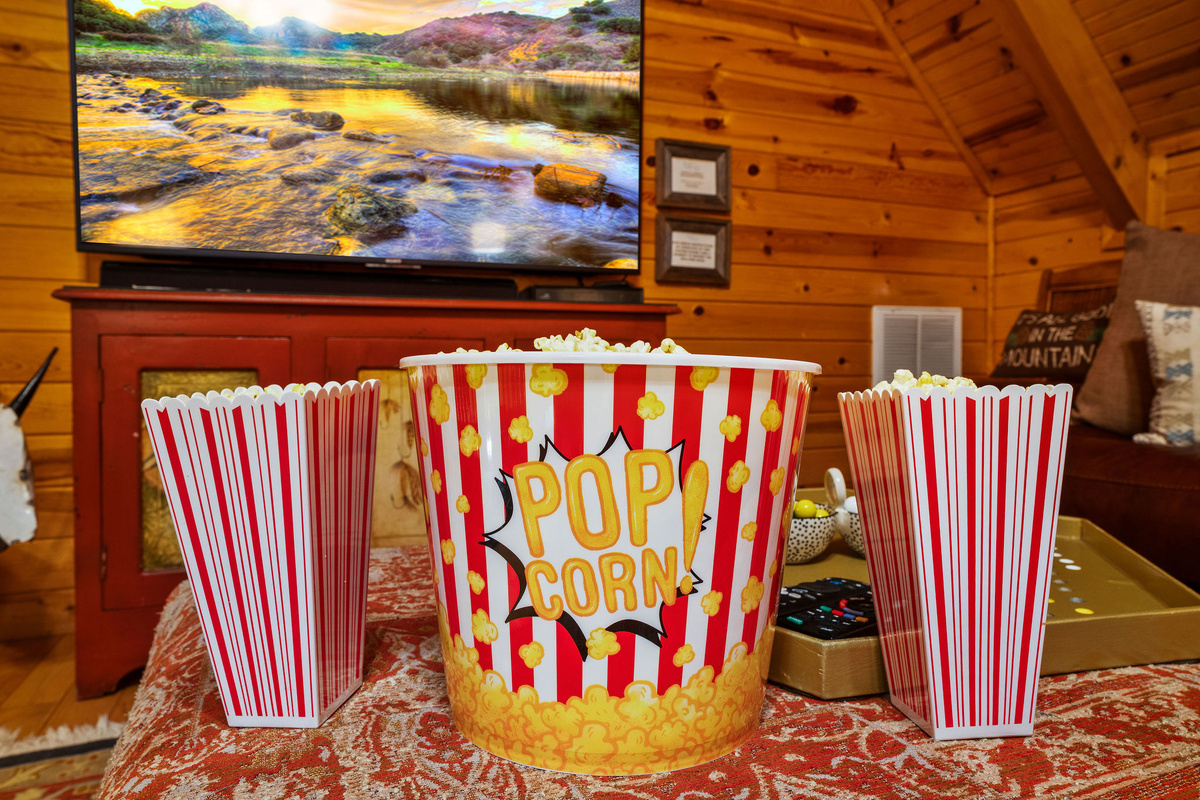 Cozy movie room upstairs