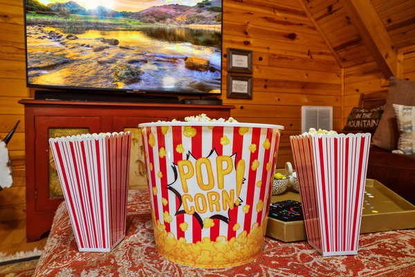 Cozy movie room upstairs