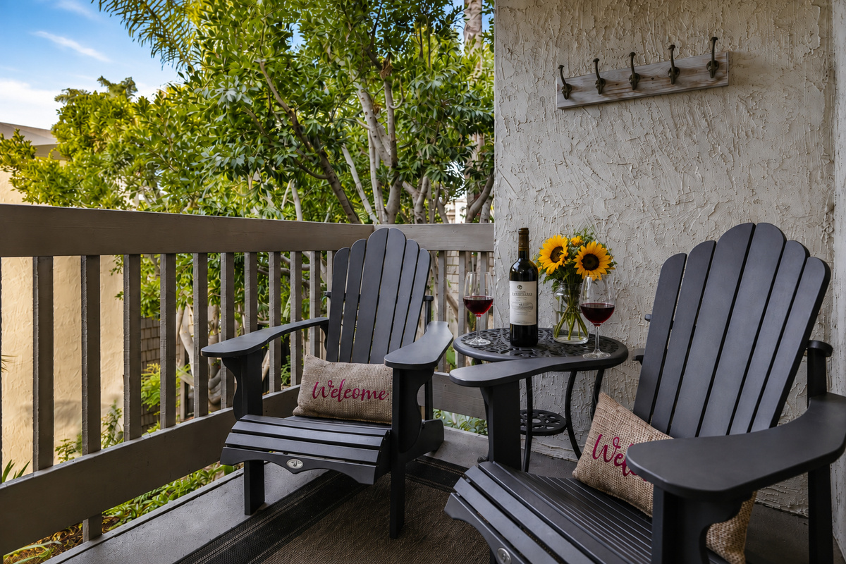 Comfortable patio seating