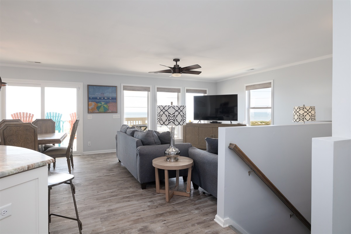 The ultimate oceanfront experience from your living room and dining nook