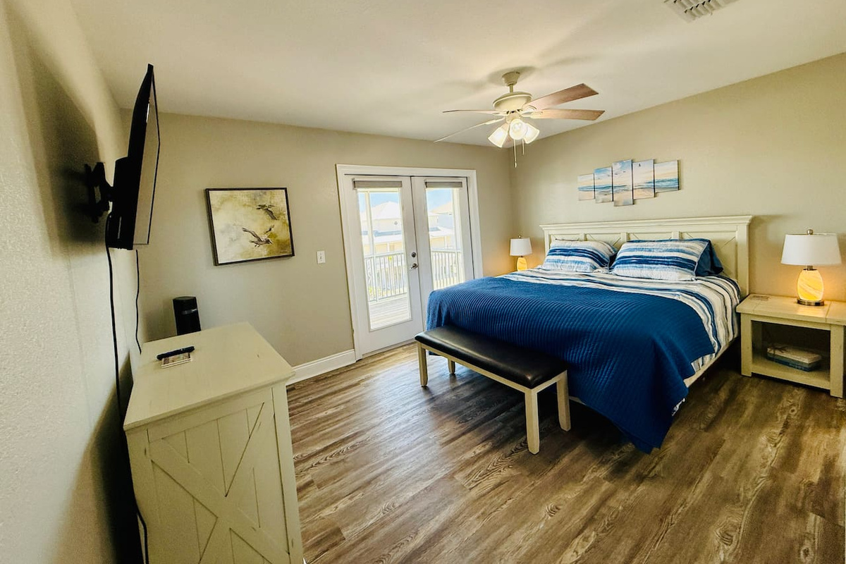 Master Bedroom on Second level with private bath. 